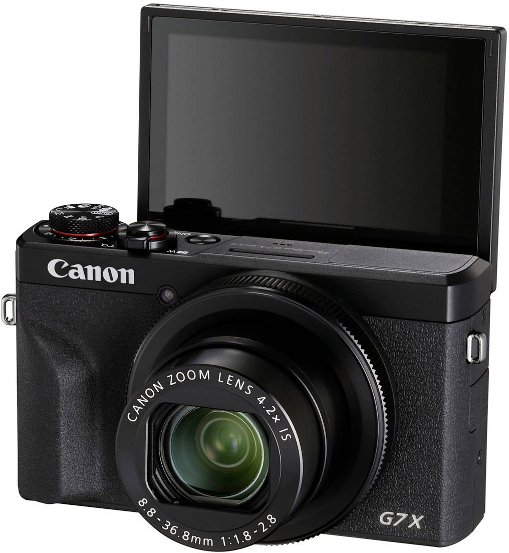 Canon PowerShot G7 X Mark III Digitalkamera 20.1 Megapixel Schwarz 4K-Video, Full HD Video, Bluetooth
