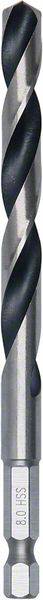 Metallbohrer mit spiraliger Schneide, geeignet für präzises Bohren in Metalloberflächen.
