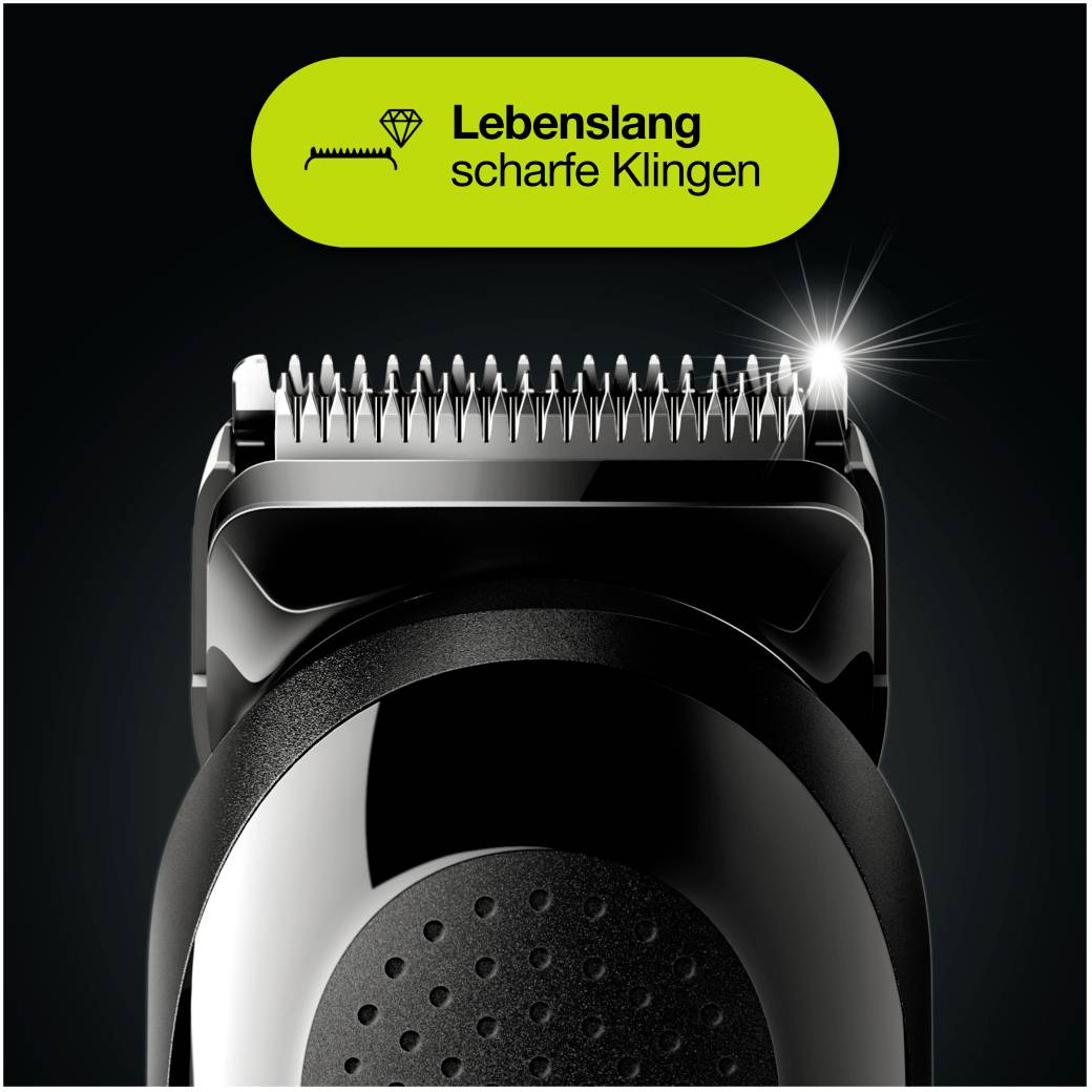 Braun MGK3225 Haarschneider, Bartschneider, Rasierer, Präzisions Trimmer abwaschbar Schwarz
