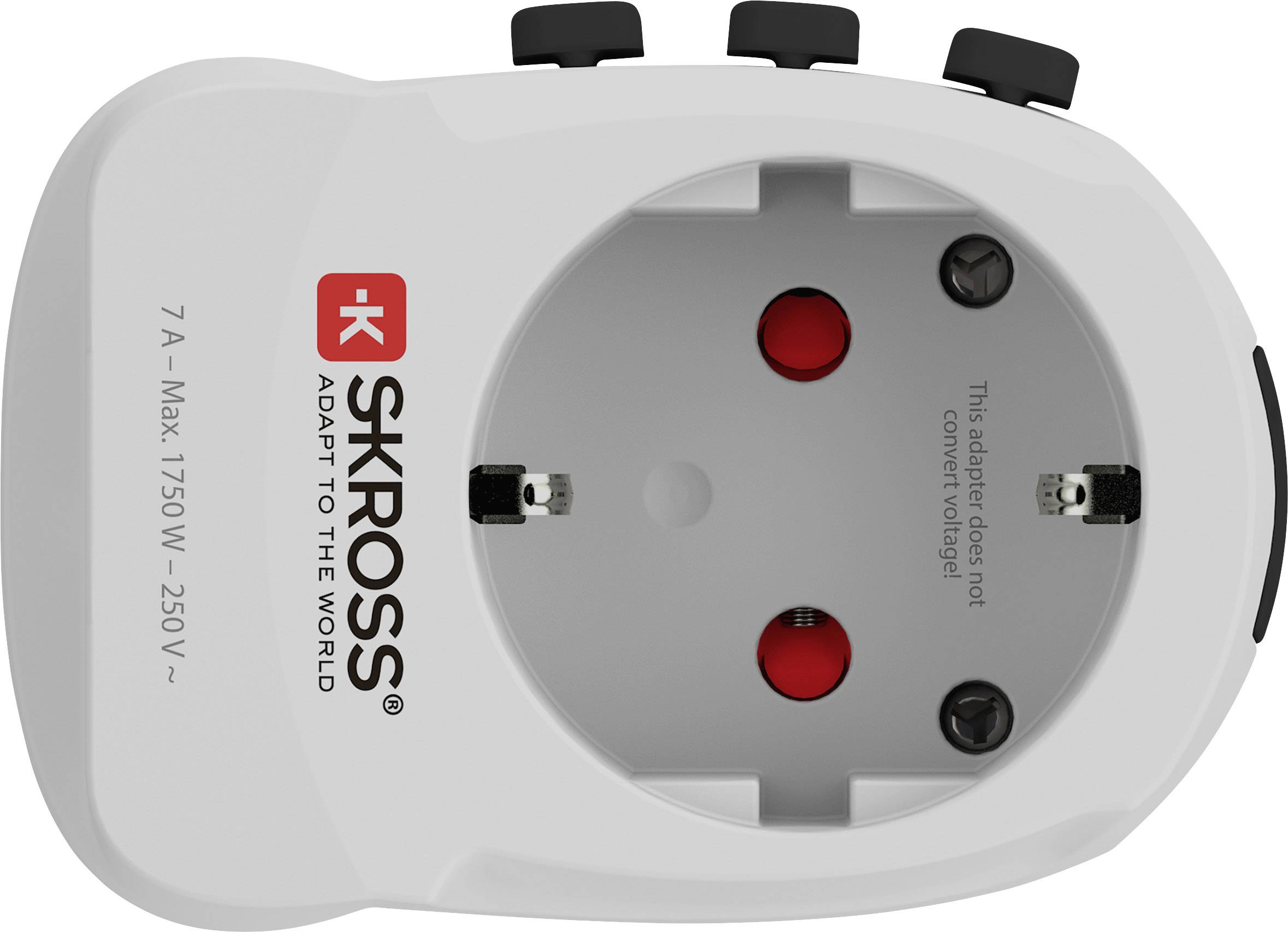 Skross 1302471 Reiseadapter PRO Light USB (4xA) - World