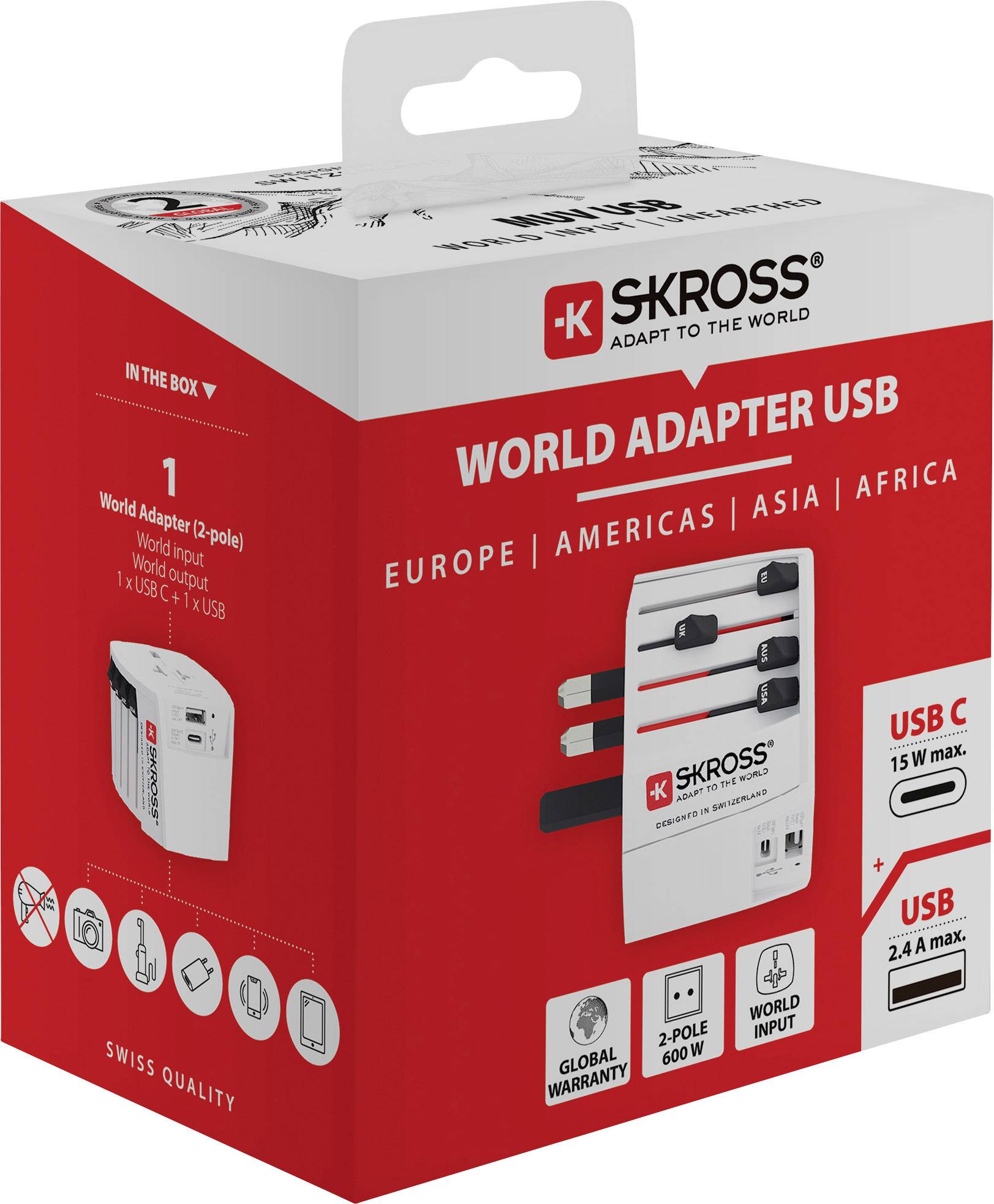 Skross 1302962 Reiseadapter MUV USB (AC)