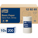 TORK Standard-Papierwischtücher, Kleinrolle Weiß W5, Mehrzweck-Papiertücher, 10 × 55m 129265 Anzahl: 2000St.