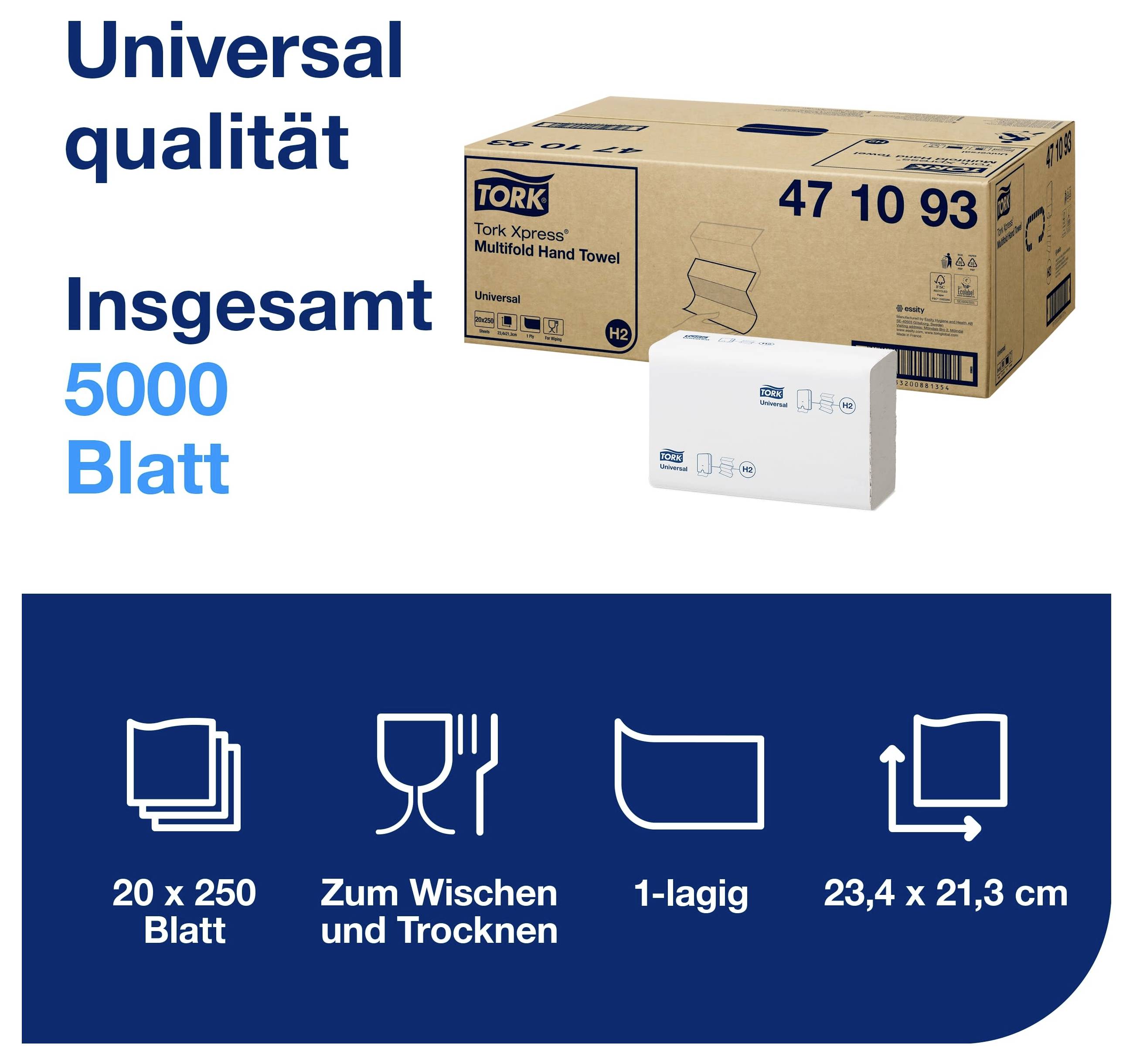 TORK 471093 Papierhandtücher Weiß 20St.