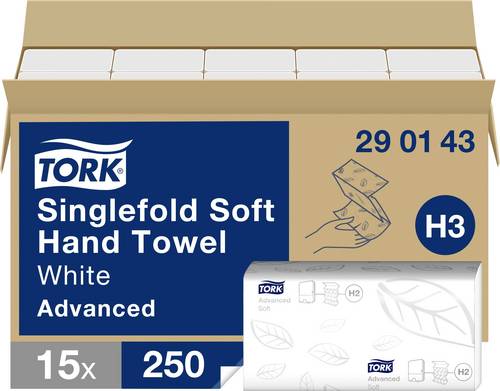 TORK 290143 Papierhandtücher (L x B) 23 cm x 22.60 cm Weiß 3750 St.