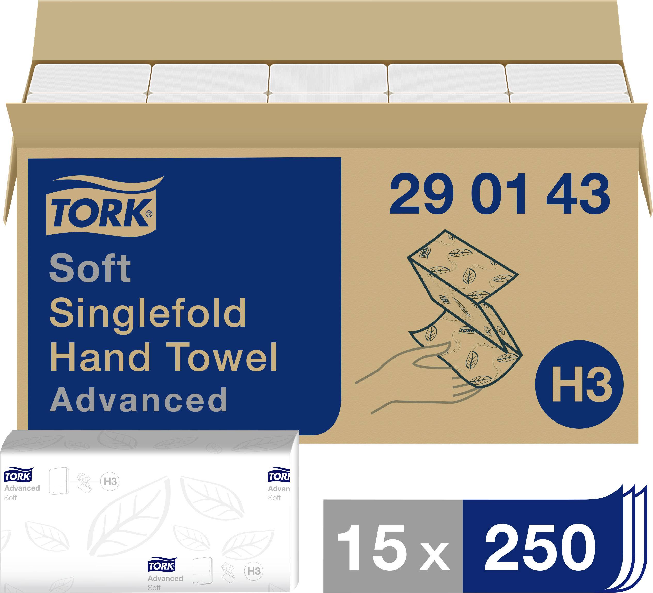 TORK 290143 Papierhandtücher (L x B) 23cm x 22.60cm Weiß 3750St.