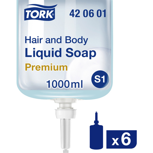TORK Hair and Body 420601 Flüssigseife 1l 6St.
