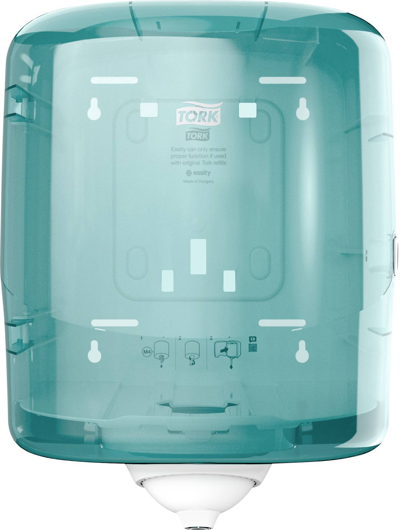 TORK Innenabrollungsspender Reflex™ M4, türkis, Polycarbonat, 255x331x239mm