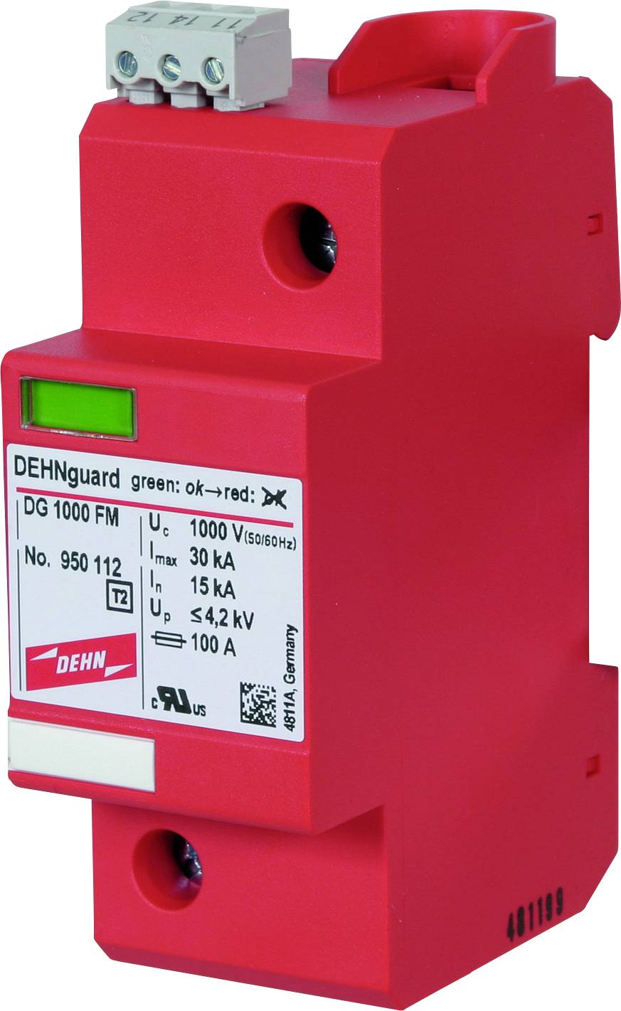 DEHN 950112 DG 1000 FM Überspannungsableiter 15 kA 1St.