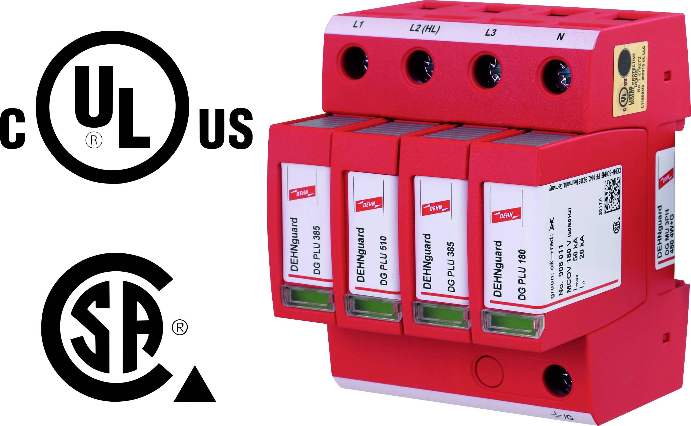 DEHN 908344 DG MU 3PH 480 4W+G Überspannungsableiter 1St.