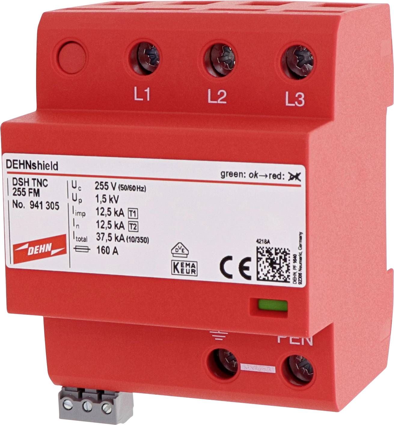 DEHN 900385 DVA EMOB 3P 255 FM Kombiableiter 1St.