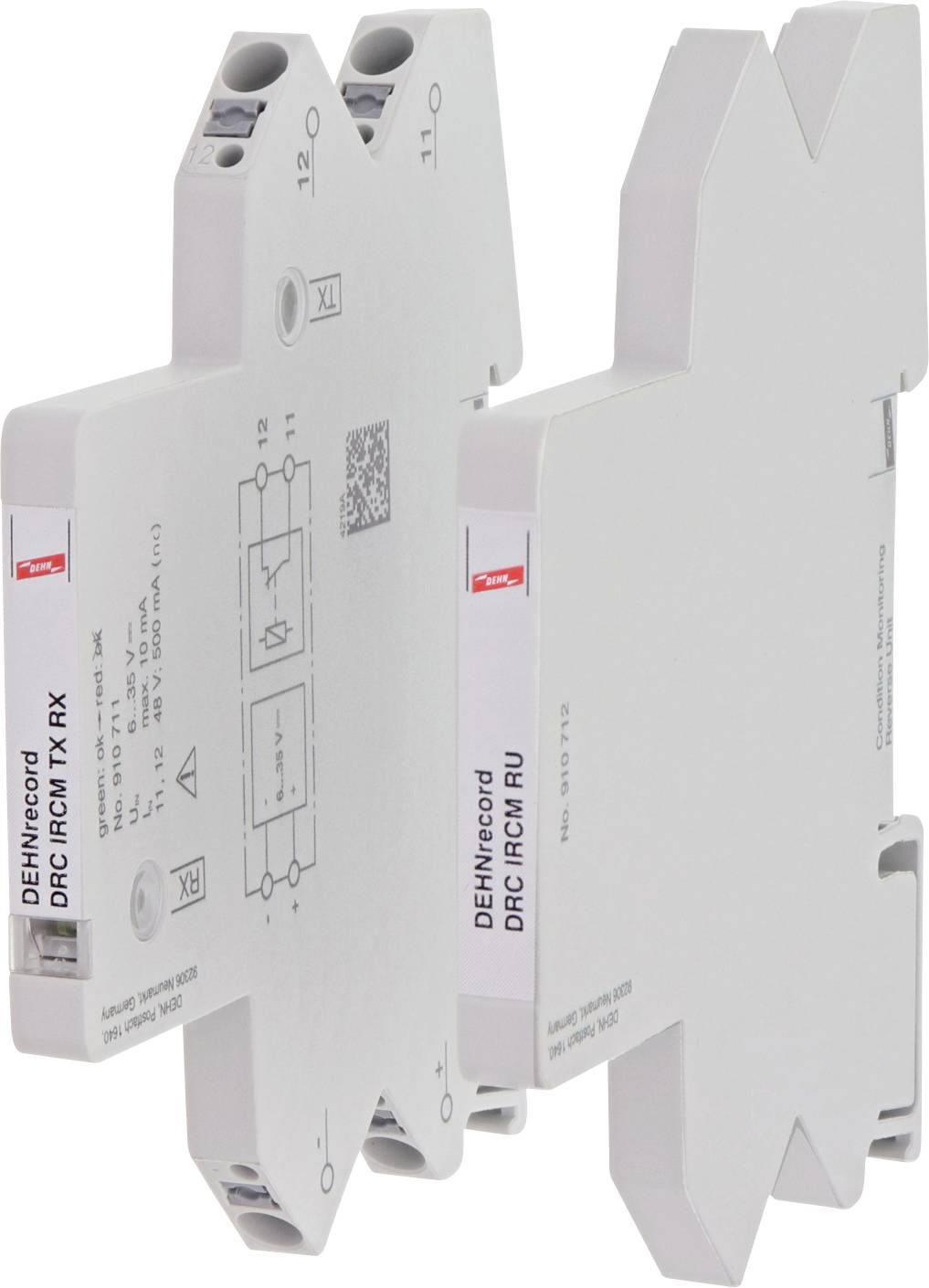Ein elektronisches Gerät aus Kunststoff in rechteckiger Form mit Anschlüssen, vermutlich zur Anwendung in der Gebäudeautomation.