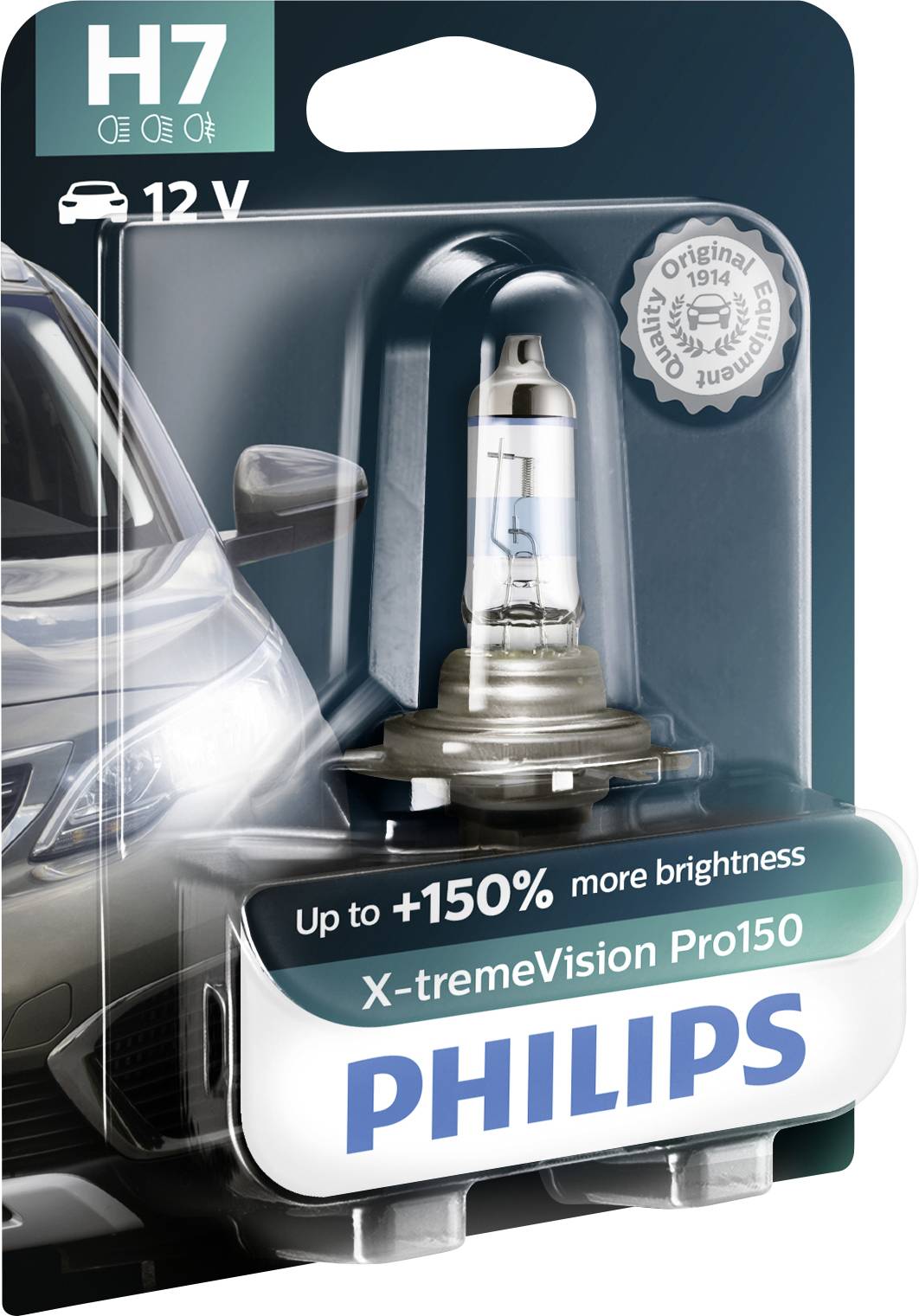 Philips Automotive 12972XVPB1 Halogen Leuchtmittel X-tremeVision H7 55W 12V