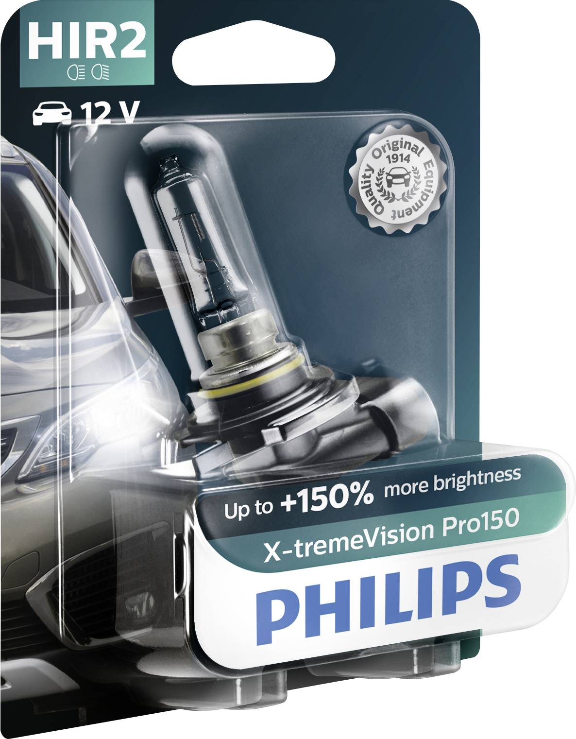 Philips Automotive 9012XVPB1 Halogen Leuchtmittel X-tremeVision HIR2 55W 12V