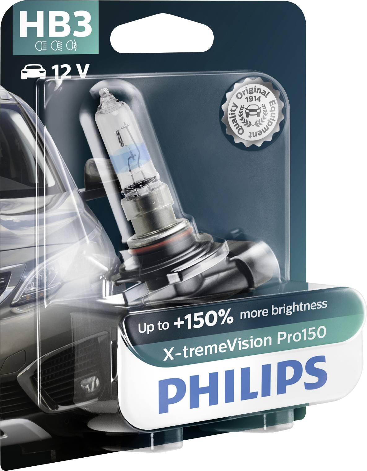 Philips Automotive 9005XVPB1 Halogen Leuchtmittel X-tremeVision HB3 60W 12V