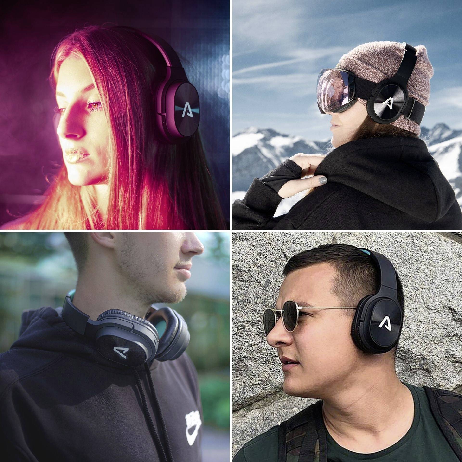 Lamax Base1 Over Ear Kopfhörer Bluetooth®, kabelgebunden Faltbar, Headset, MP3-Player