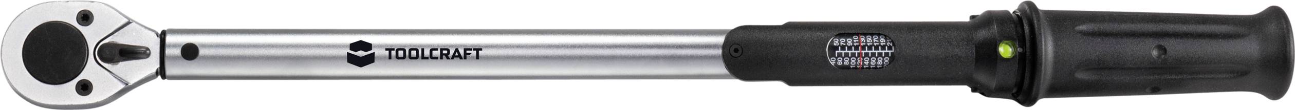 TOOLCRAFT TO-6910719 Drehmomentschlüssel mit Umschaltknarre 1/2" (12.5 mm) 40 - 210 Nm