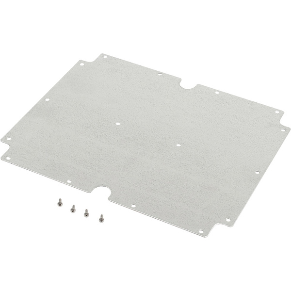 Hammond Electronics 1554YPL Montageplatte Stahl Stahl (L x B x H) 300 x 240 x 1 mm 1 St.