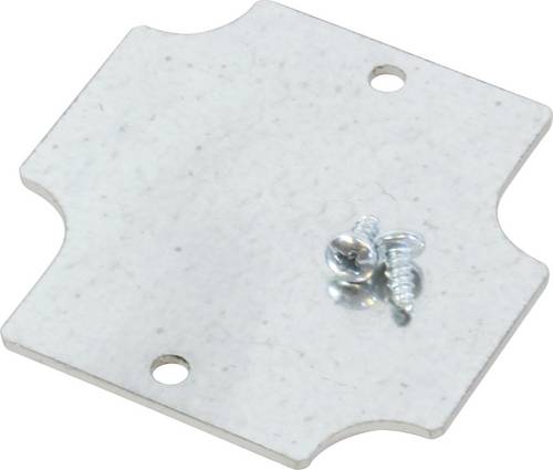 Hammond Electronics 1555BFPL Montageplatte Stahl Silber (L x B x H) 54 x 54 x 1.6 mm 1 St.
