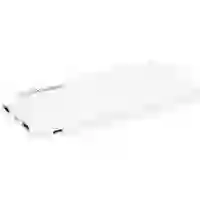 Manhattan Powerbank 10000 mAh Lithium Weiß Statusanzeige Manhattan Powerbank 10000 mAh Lithium Weiß Statusanzeige