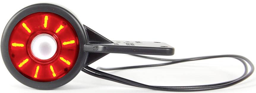 WAS Seitenmarkierungsleuchte Offene Kabelenden Markierungsleuchte seitlich, rechts, links 12 V/DC, 24 V/DC Klarglas