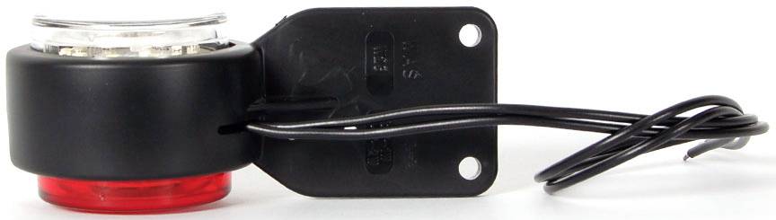 WAS Seitenmarkierungsleuchte Offene Kabelenden Markierungsleuchte seitlich, rechts, links 12 V/DC, 24 V/DC Klarglas