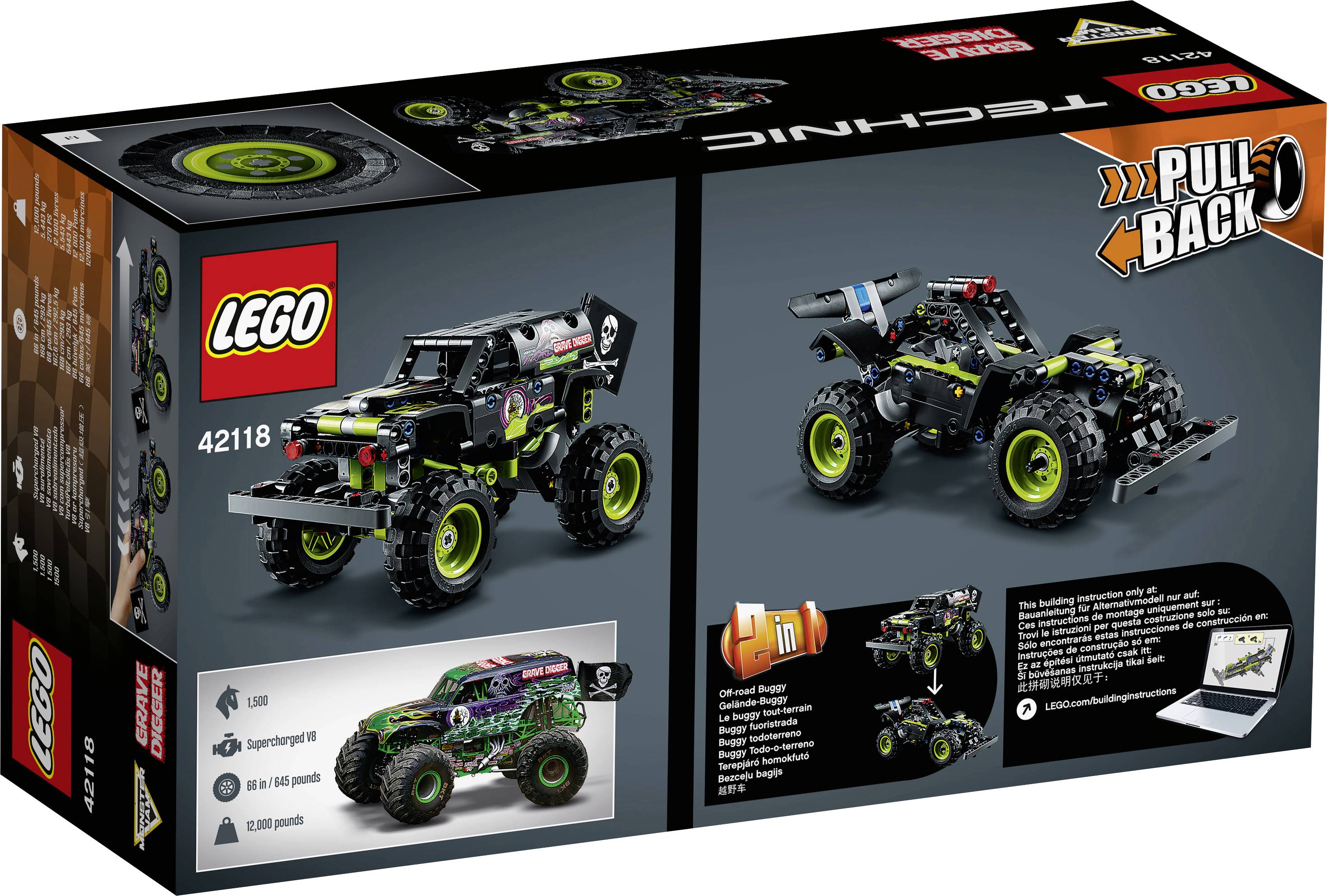 42118 LEGO® TECHNIC Monster Jam® Grave Digger®