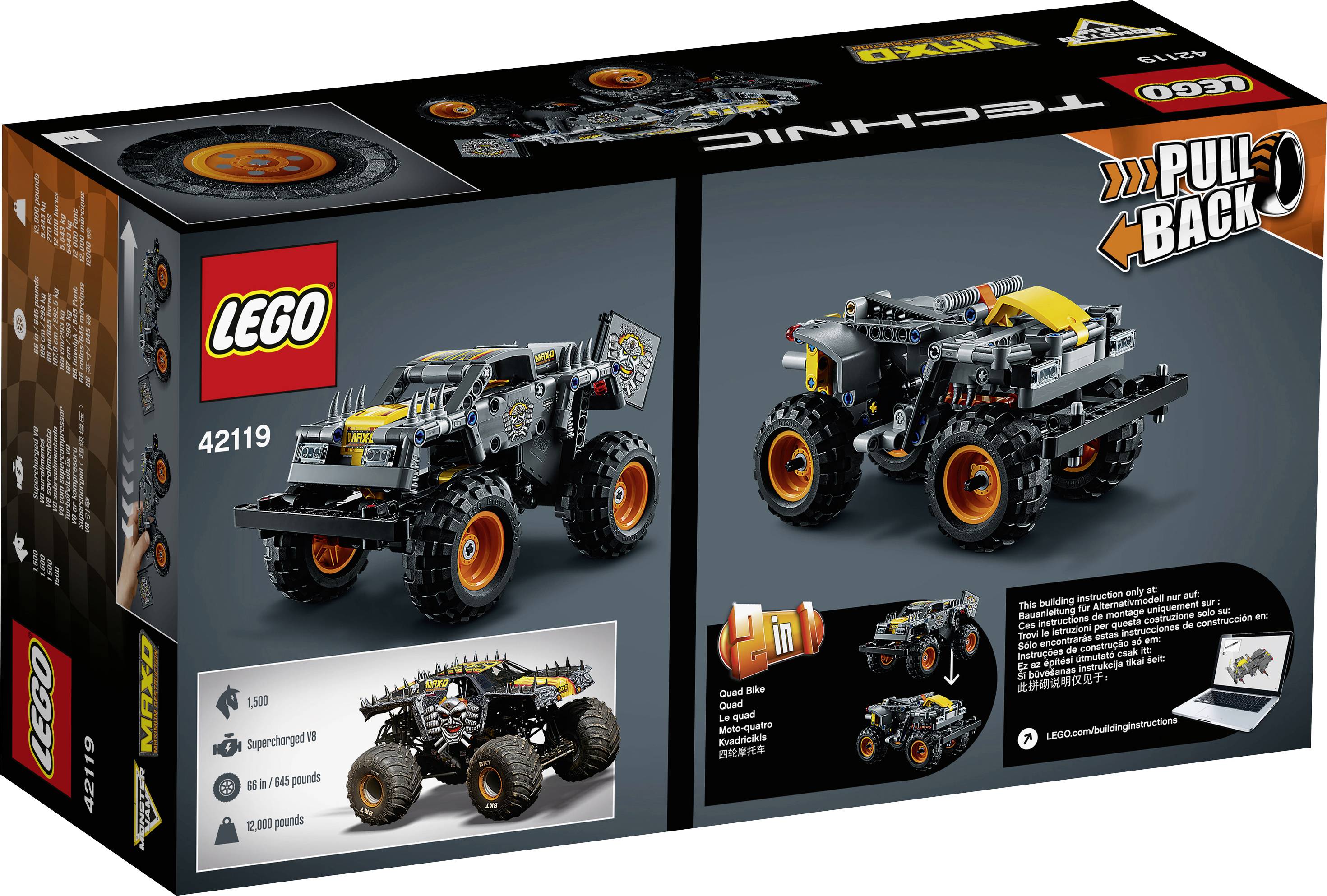 42119 LEGO® TECHNIC Monster Jam® Max-D®