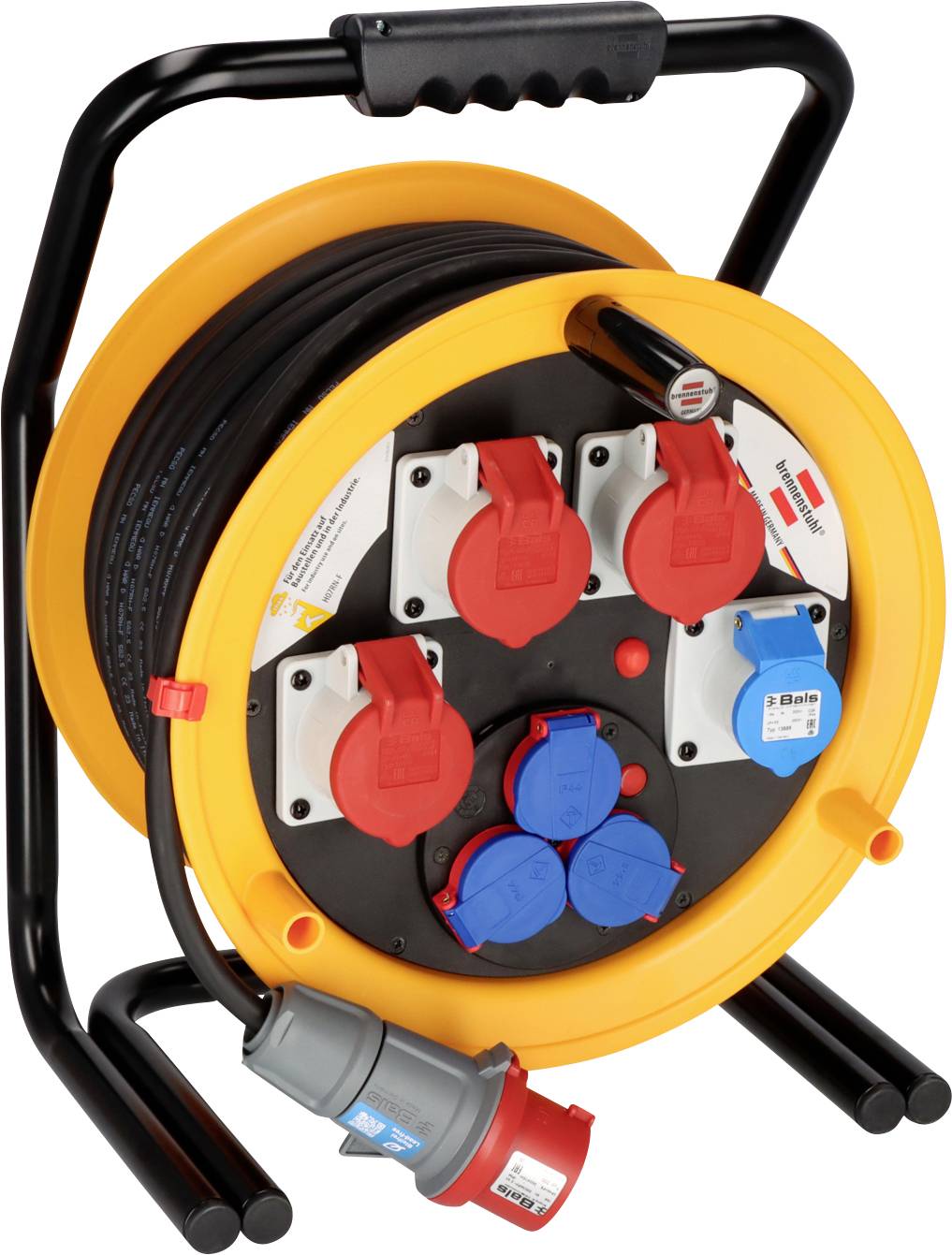 Brennenstuhl 1319110010 Kabeltrommel 40.00m Schwarz CEE-Stecker 16A 5polig