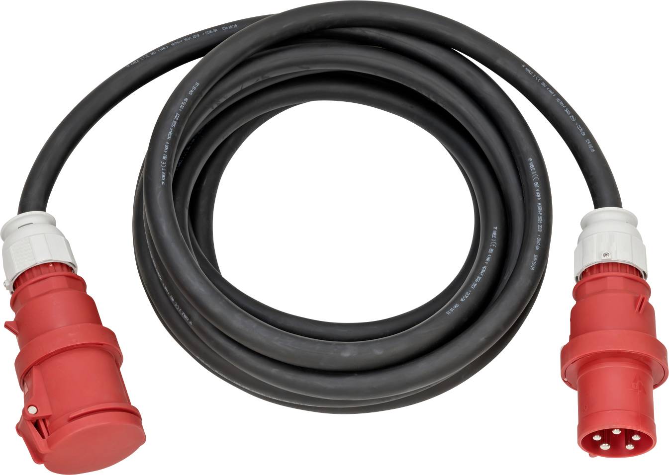 Brennenstuhl 1167630100 Strom Verlängerungskabel 63A Rot, Schwarz 10.00m H07RN-F 5G 16mm²