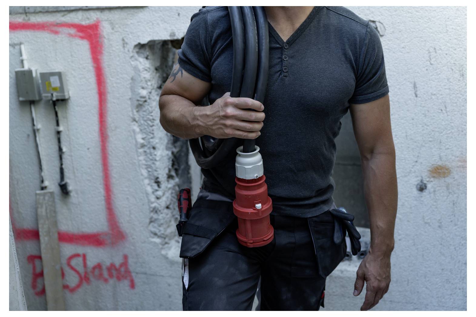 Brennenstuhl 1167630200 Strom Verlängerungskabel 63 A Rot, Schwarz 20.00 m H07RN-F 5G 16 mm²