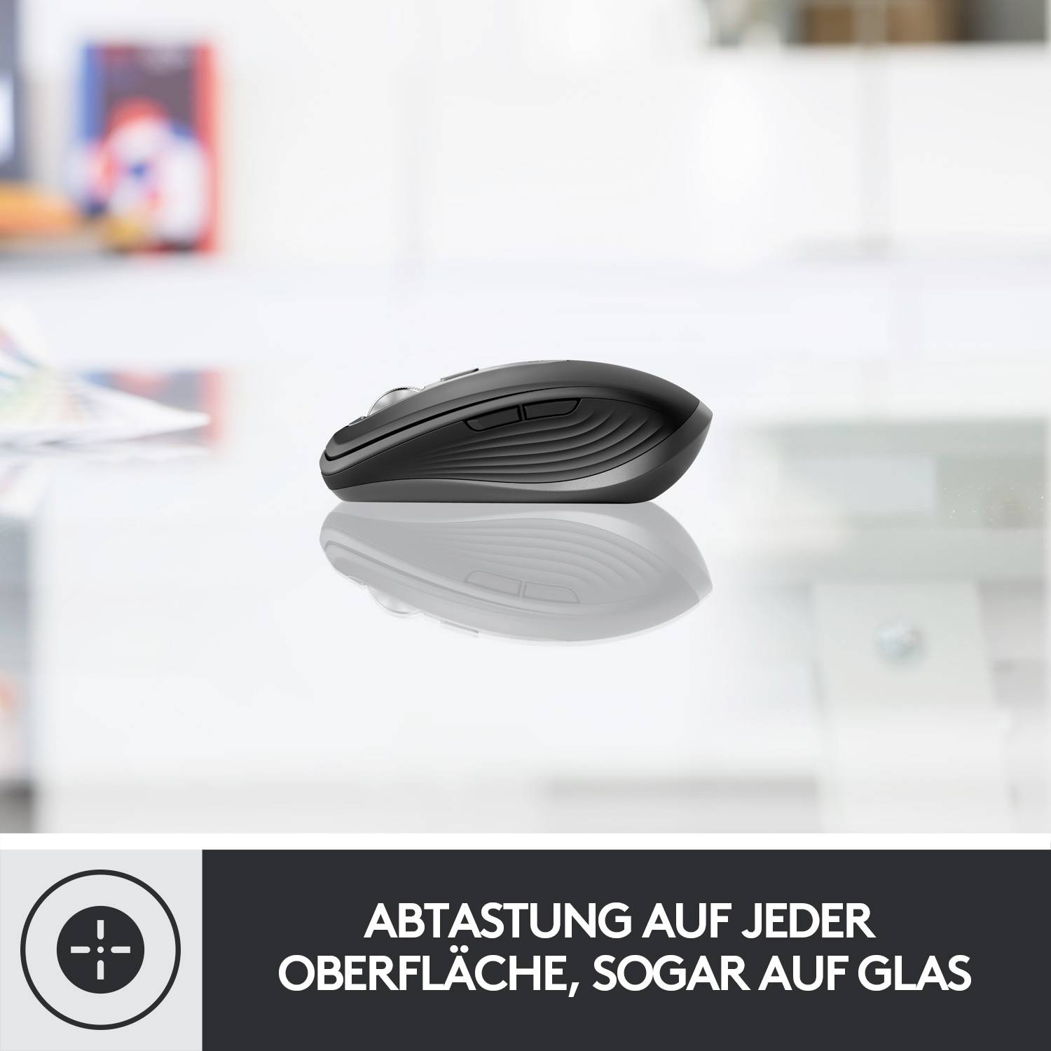 Logitech MX Anywhere 3 Maus Bluetooth®, Funk Laser Graphite 6 Tasten 1000 dpi Wiederaufladbar