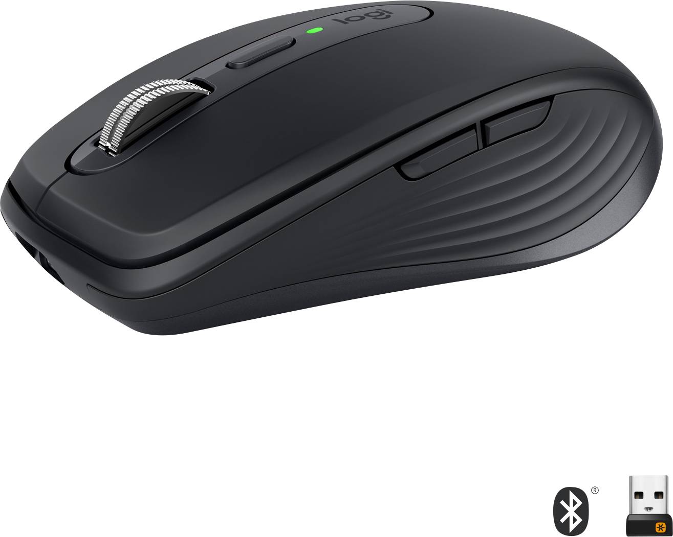 Logitech MX Anywhere 3 Maus Bluetooth®, Funk Laser Graphite 6 Tasten 1000 dpi Wiederaufladbar