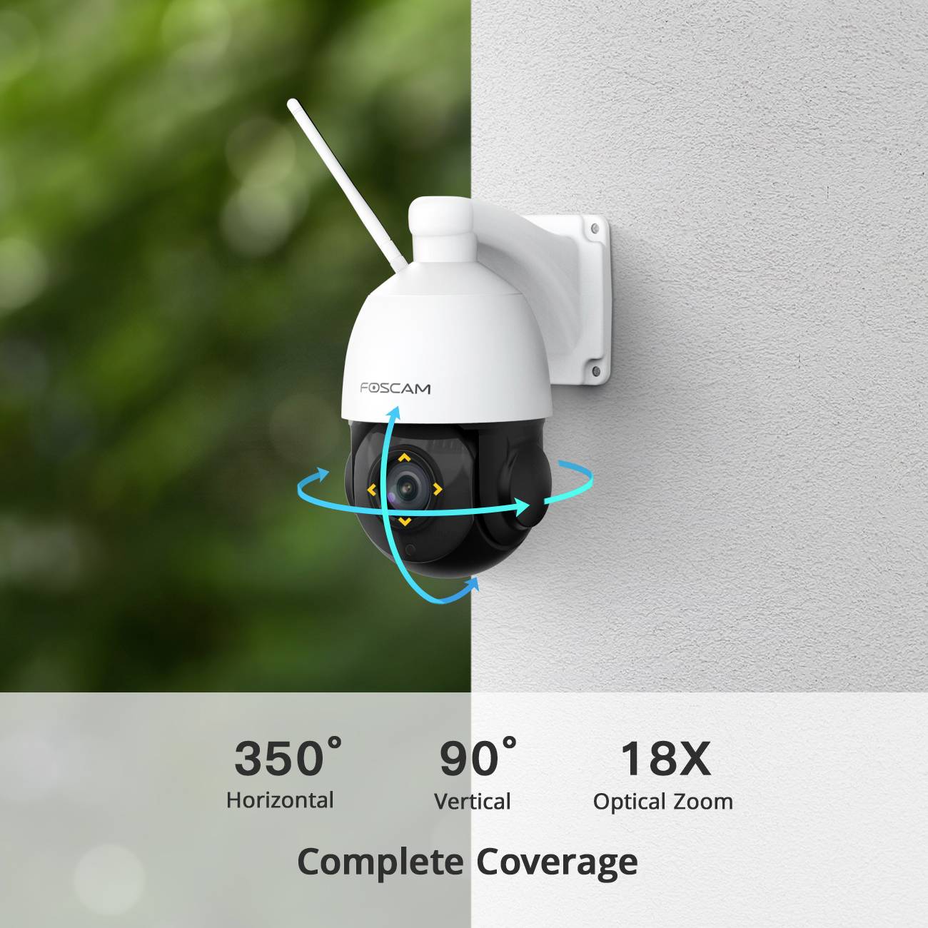 Foscam SD2X fssd2x WLAN IP Überwachungskamera 1920 x 1080 Pixel