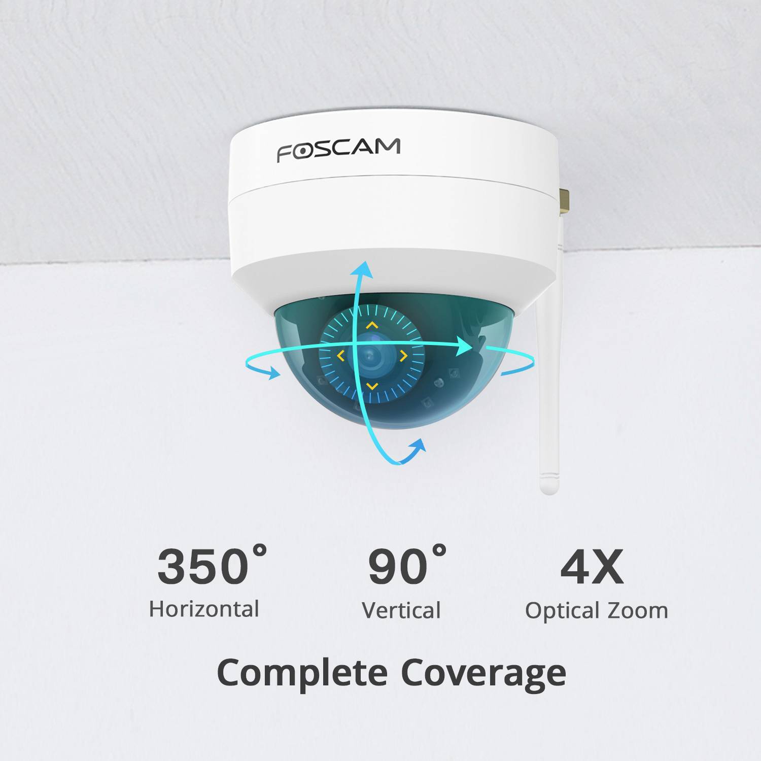 Foscam D4Z fscd4z WLAN IP Überwachungskamera 2304 x 1536 Pixel