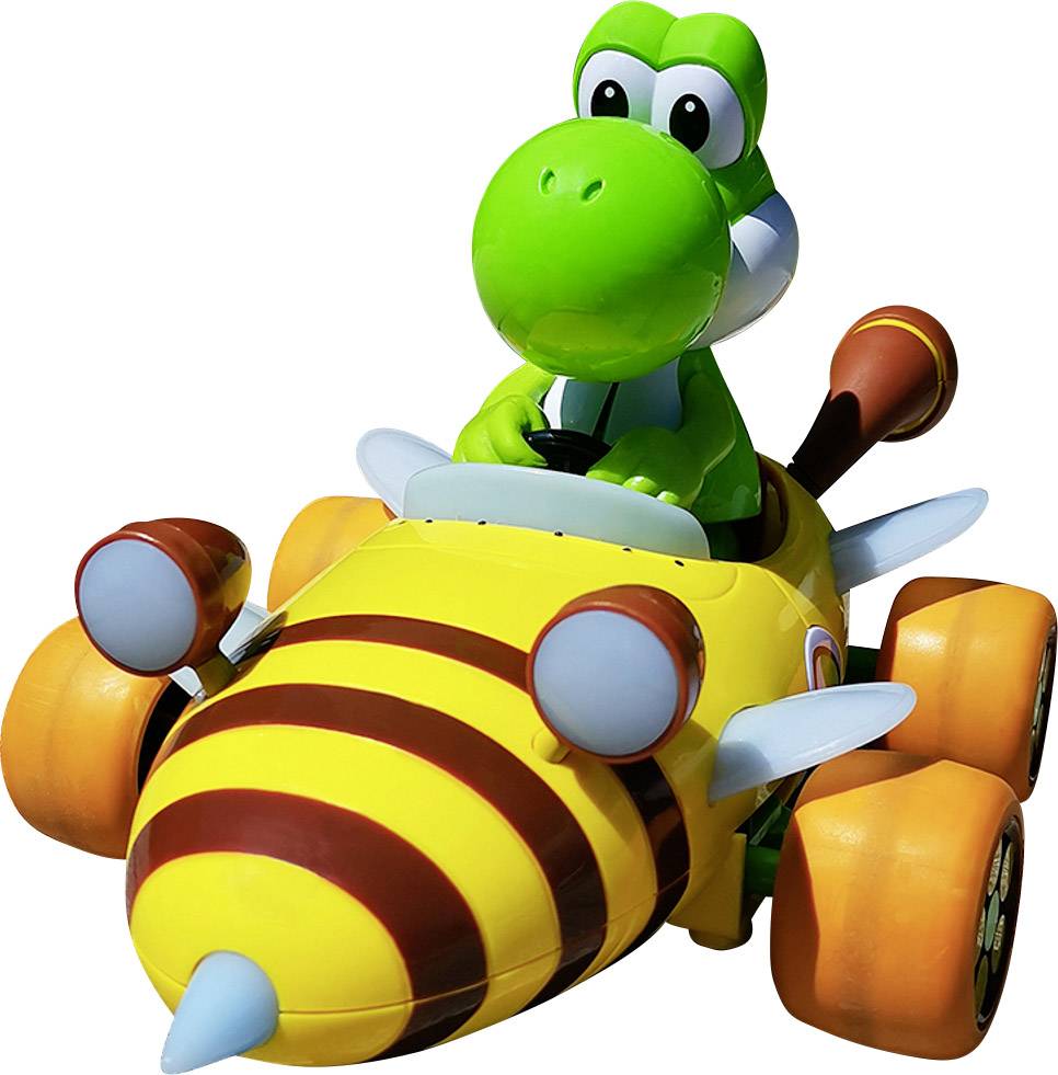 Carrera RC 370181065 Mario Kart Bumble V, Yoshi 1:18 RC Einsteiger Modellauto Elektro Straßenmodell