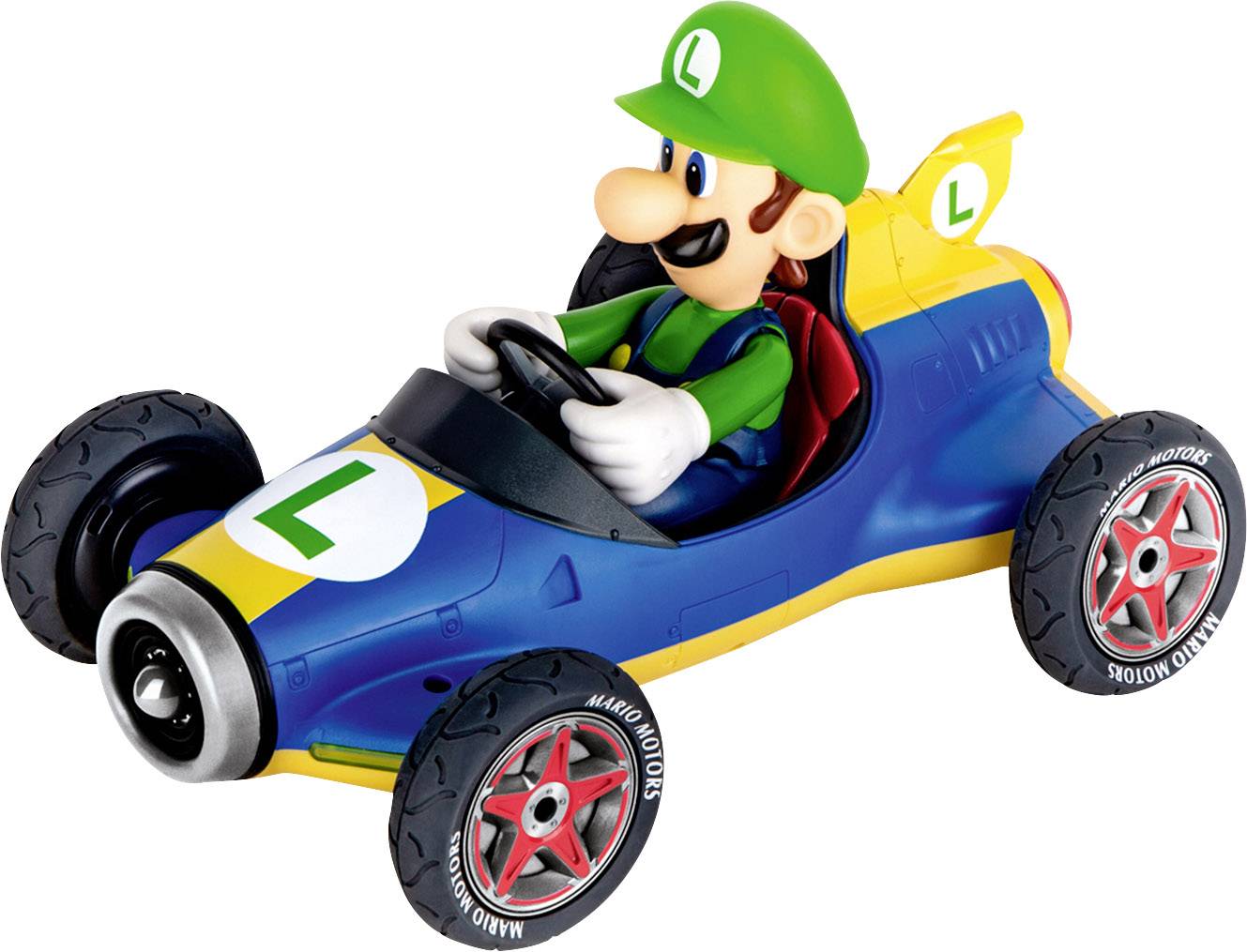 Carrera RC 370181067 Mario Kart Mach 8, Luigi 1:18 RC Einsteiger Modellauto Elektro Straßenmodell
