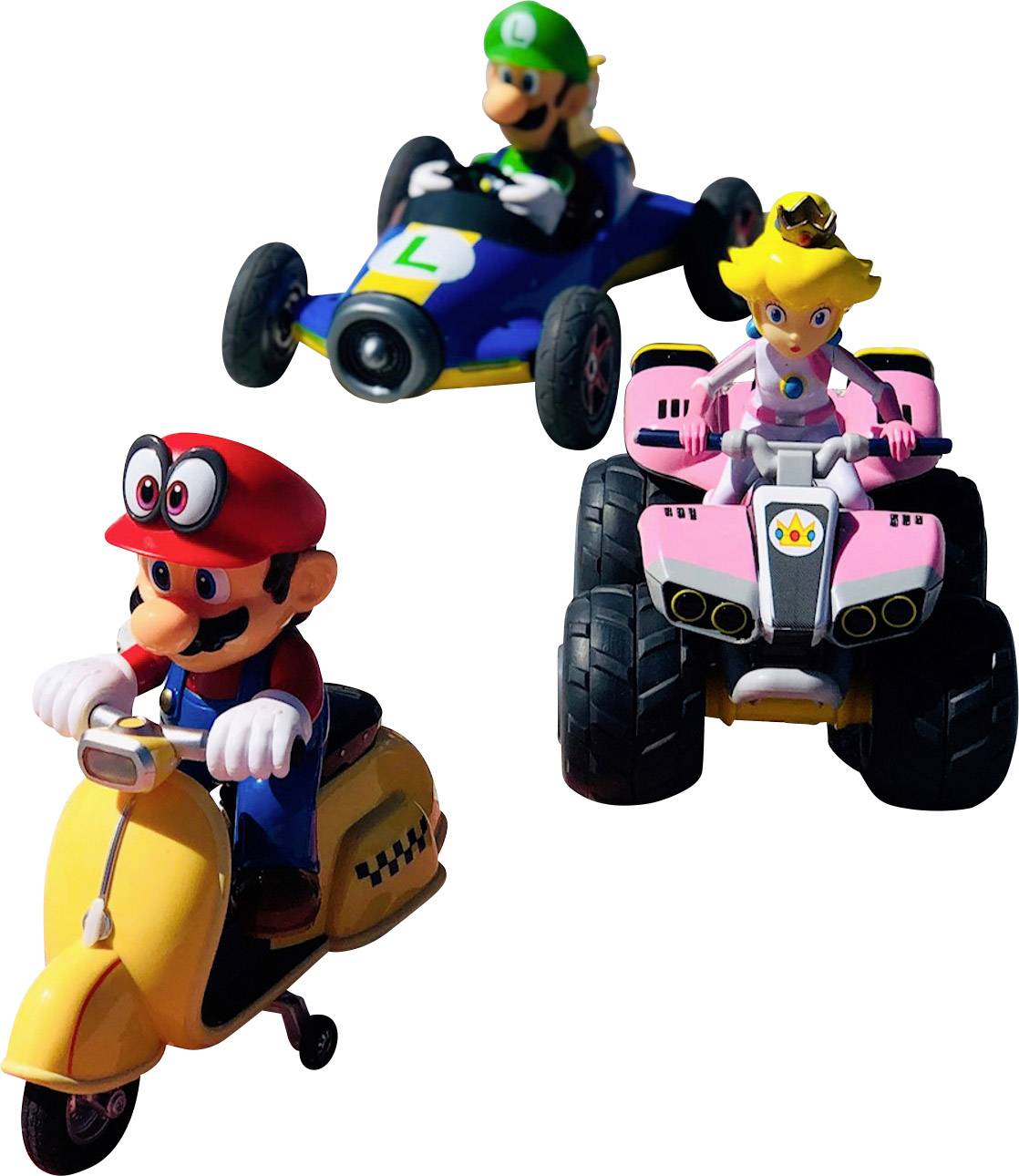 Carrera RC 370181067 Mario Kart Mach 8, Luigi 1:18 RC Einsteiger Modellauto Elektro Straßenmodell