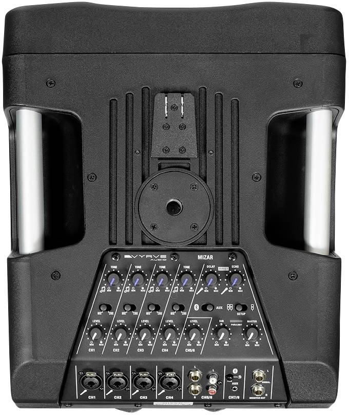 Vyrve Audio MIZAR Aktives PA-Lautsprecher-Set Bluetooth