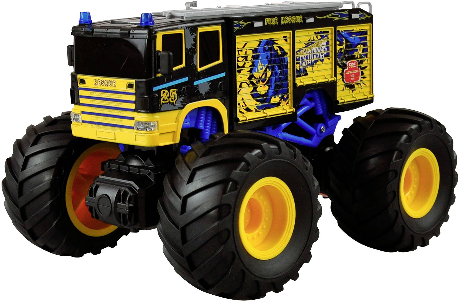 Amewi Blau Brushed 1:18 RC Modellauto Elektro Monstertruck Heckantrieb (2WD) RtR 2,4 GHz