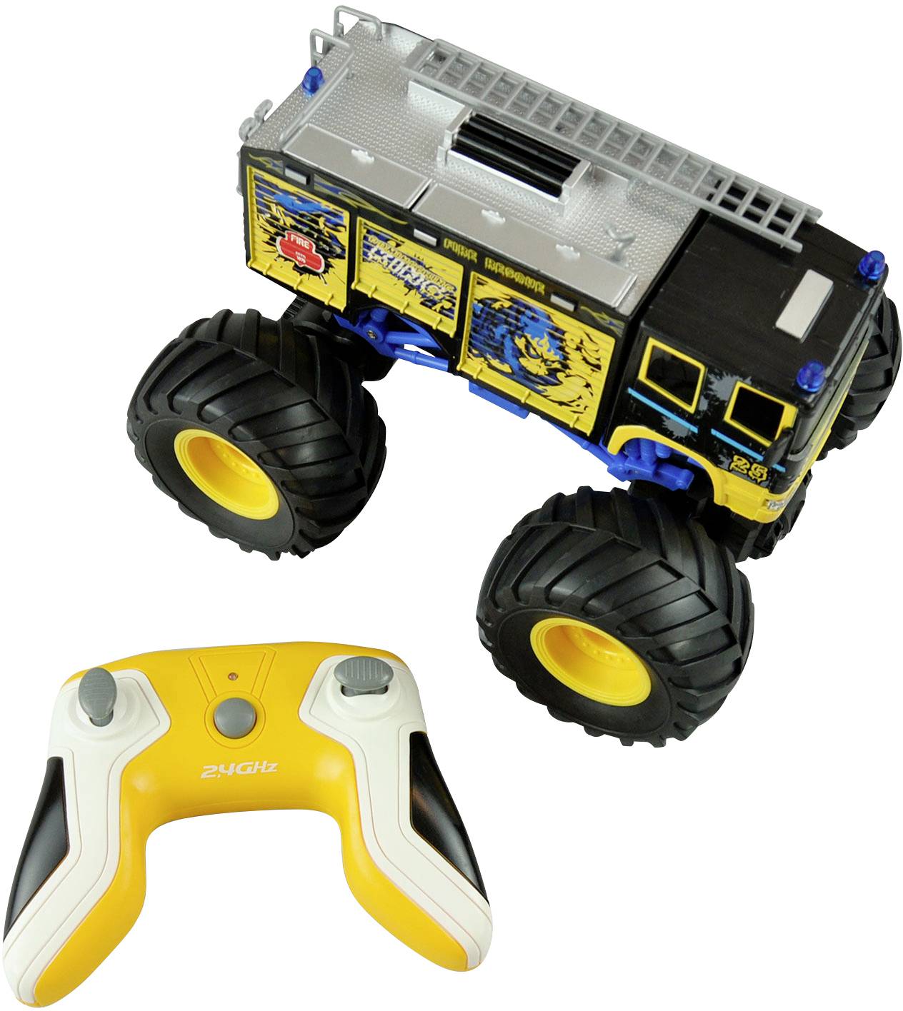 Amewi Blau Brushed 1:18 RC Modellauto Elektro Monstertruck Heckantrieb (2WD) RtR 2,4 GHz