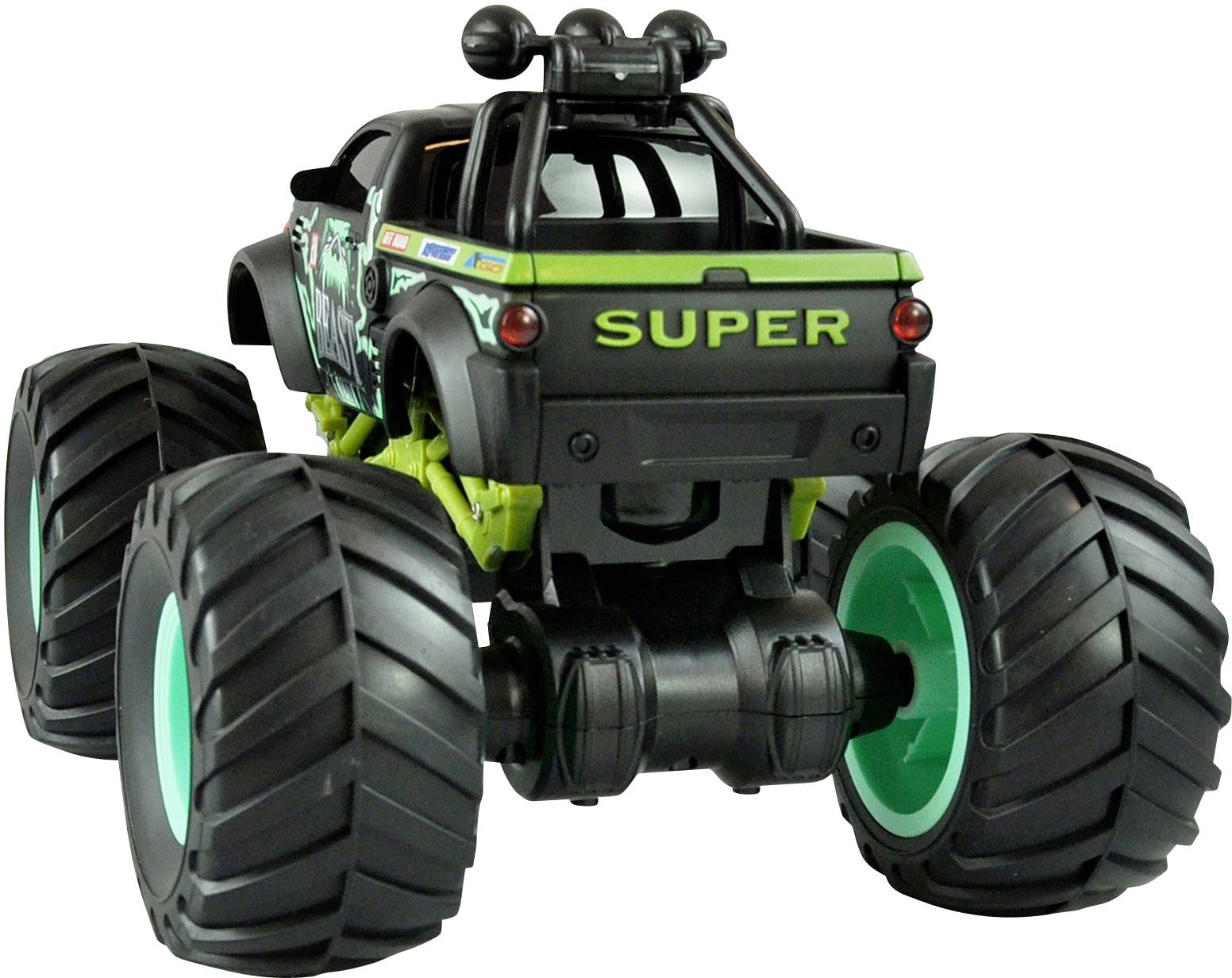 Amewi Grün Brushed 1:18 RC Modellauto Elektro Monstertruck Heckantrieb (2WD) RtR 2,4 GHz