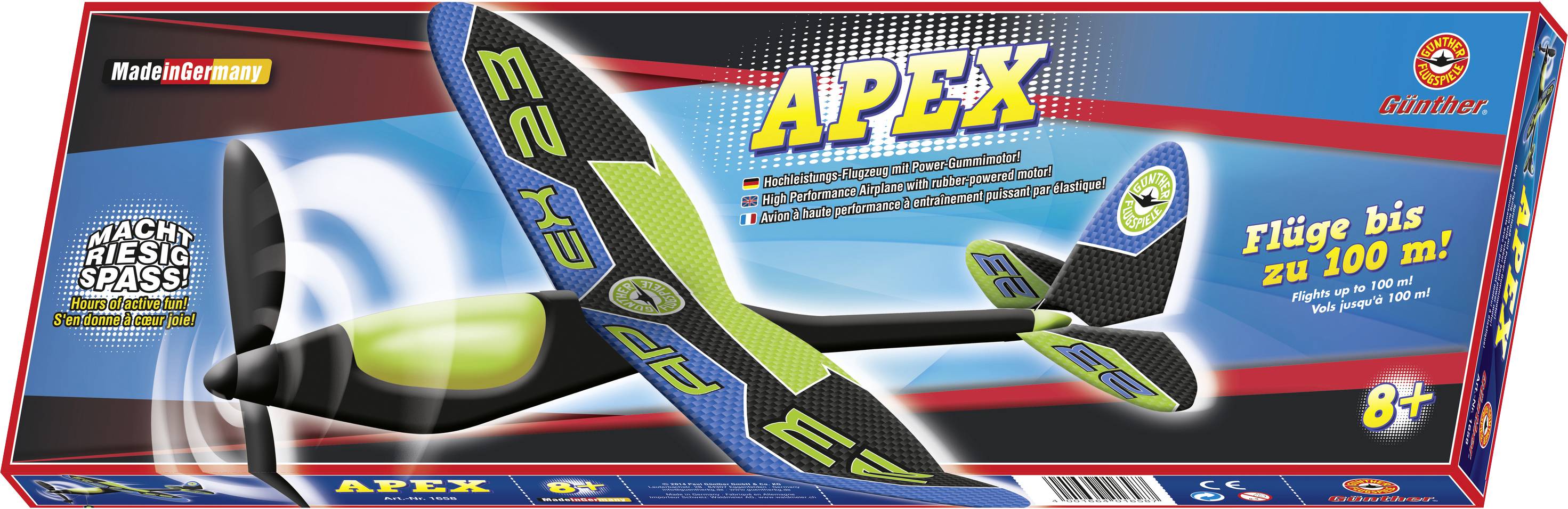 Günther Flugspiele 1658 Wurfgleiter APEX