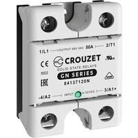 Crouzet Halbleiterrelais 84137120N 50A Schaltspannung (max.): 660 V/AC Nullspannungsschaltend 1St. Crouzet Halbleiterrelais 84137120N 50A Schaltspannung (max.): 660 V/AC Nullspannungsschaltend 1St.