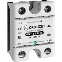 Crouzet Halbleiterrelais 84138153N 90A Schaltspannung (max.): 500 V/AC Spezieller Nulldurchgang 1St. Crouzet Halbleiterrelais 84138153N 90A Schaltspannung (max.): 500 V/AC Spezieller Nulldurchgang 1St.