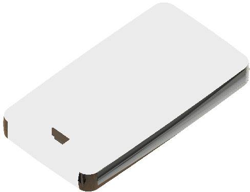 TEKO 13120.44 Fernbedienungsgehäuse 71.5 x 39.3 x 11.5 ABS, Zink Schwarz, Chrom 1St.