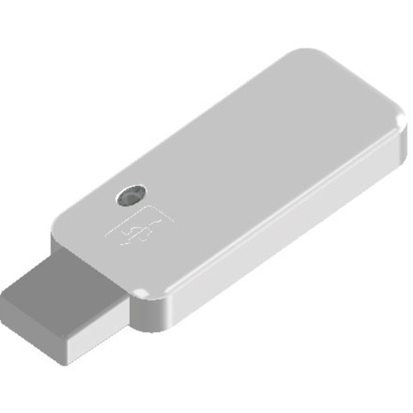 TEKO TEK-USB.30 USB-Geräte-Gehäuse 58 x 25 x 10.2 ABS, TPU Weiß, Lichtgrau 1 St.