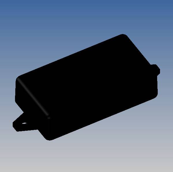 TEKO SR02-E.9 Universal-Gehäuse 71.5 x 38.3 x 22.9 ABS Schwarz 1St.