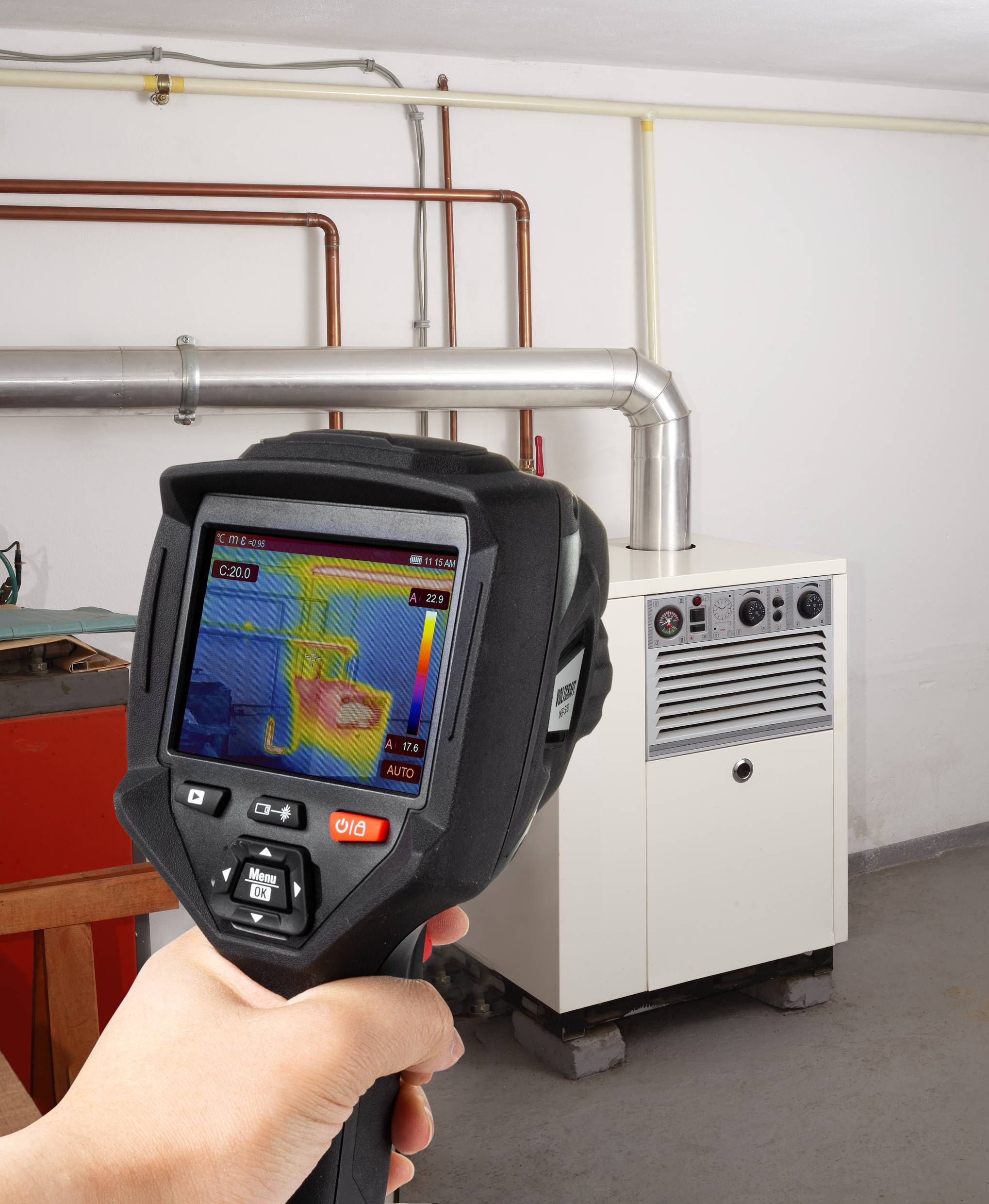 VOLTCRAFT WB-500 Wärmebildkamera -20 bis 650°C 384 x 288 Pixel 50Hz integrierte Digitalkamera