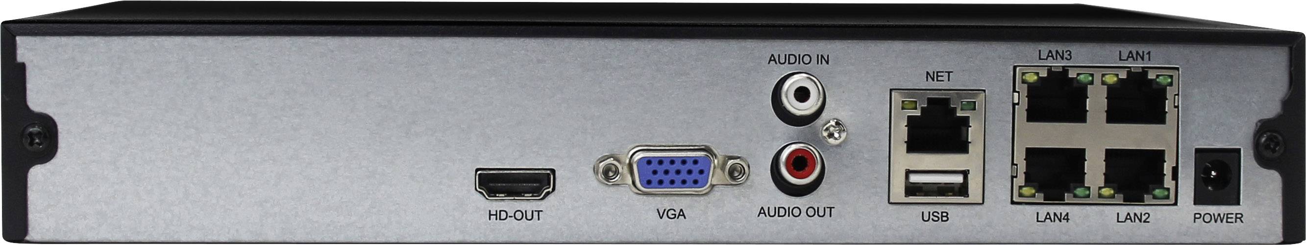 B & S Technology NVR 04 DP 4-Kanal Netzwerk-Videorecorder