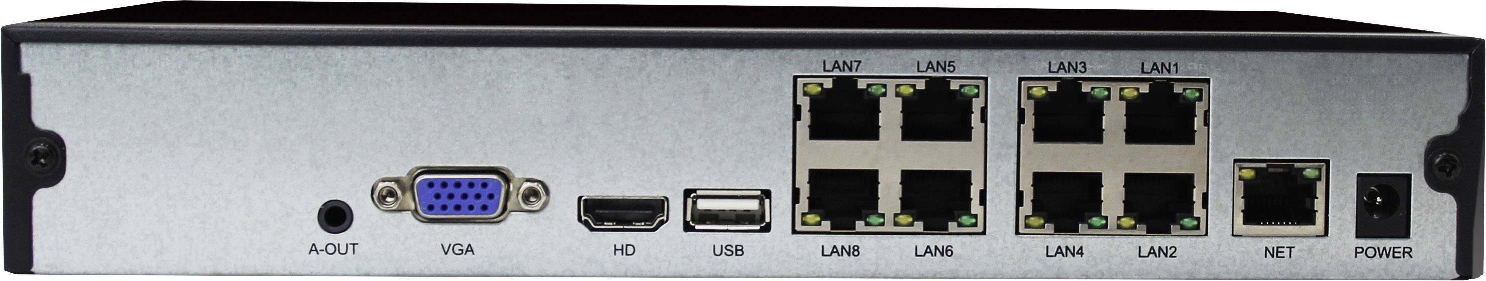 B & S Technology NVR 08 DP 8-Kanal Netzwerk-Videorecorder